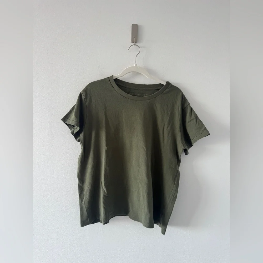 NILI LOTAN Brady Khaki Green Tee M - Picture 2 of 5